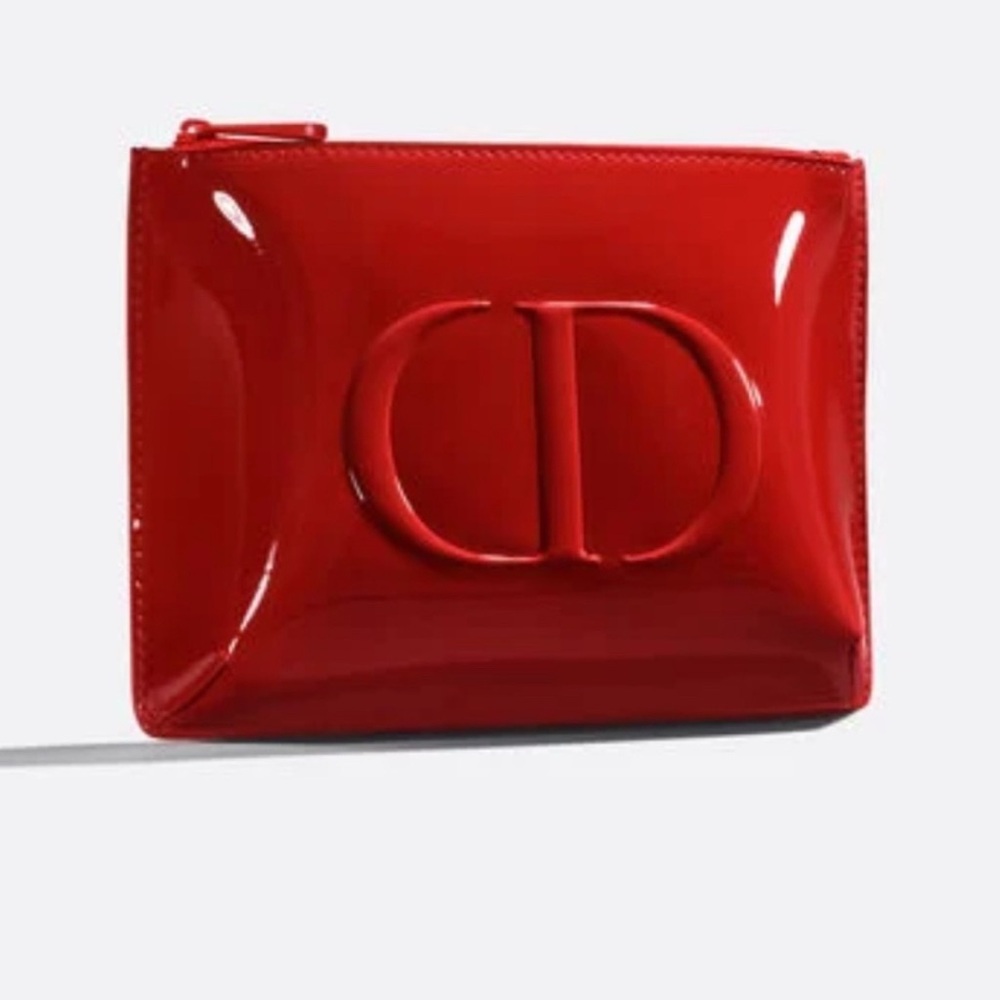 Dior Glossy Red Cosmetic Pouch Lunar New Year 2025